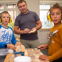 Блок столярной обработки древесины - Мастер-классы и занятия по деревообработке с детьми | Студия Многоликое дерево